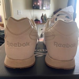 Reebok white shoes. Worn once, just too big for me